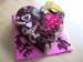 dort srdce čokoládové s orchydejkami