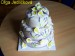 dort svatební třípatrový-kaly a levandule