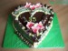 dort srdce čokoládové
