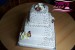 dort svatební čtverce třípatrové-kaly a frézie